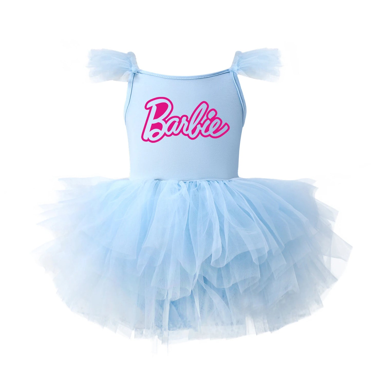 Children Ballet Dance Clothing Tutu Skirts Barbie Cartoon Cute Girls One Piece Dress Princess Camisole Skirt Gauze Dresses