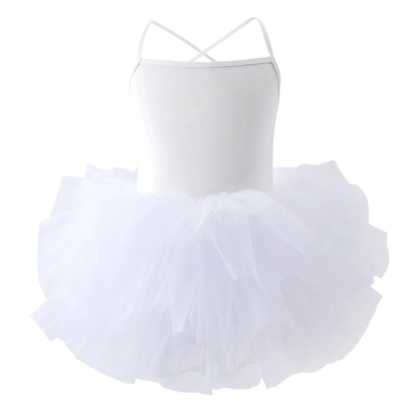 Girls Camisole Gauze Skirt Ballet Dance Clothing Tutu Skirts Barbie Cartoon Cute Children Summer Dresses One Piece Dress