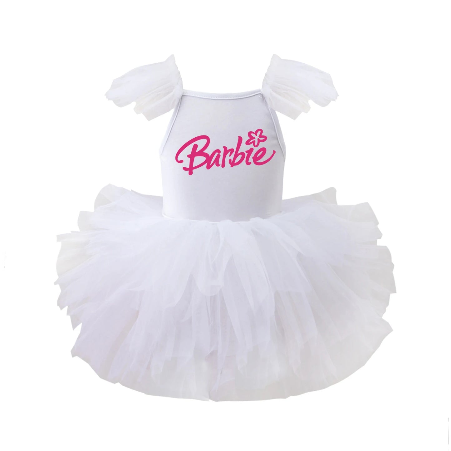 Children Ballet Dance Clothing Tutu Skirts Barbie Cartoon Cute Girls One Piece Dress Princess Camisole Skirt Gauze Dresses