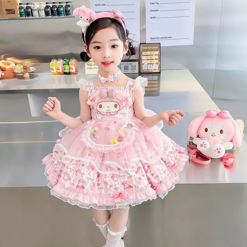 Sanrio's new Melody anime children's clothing cartoon Lolita cute comfortable sweet girl home cute princess clothing pajamas