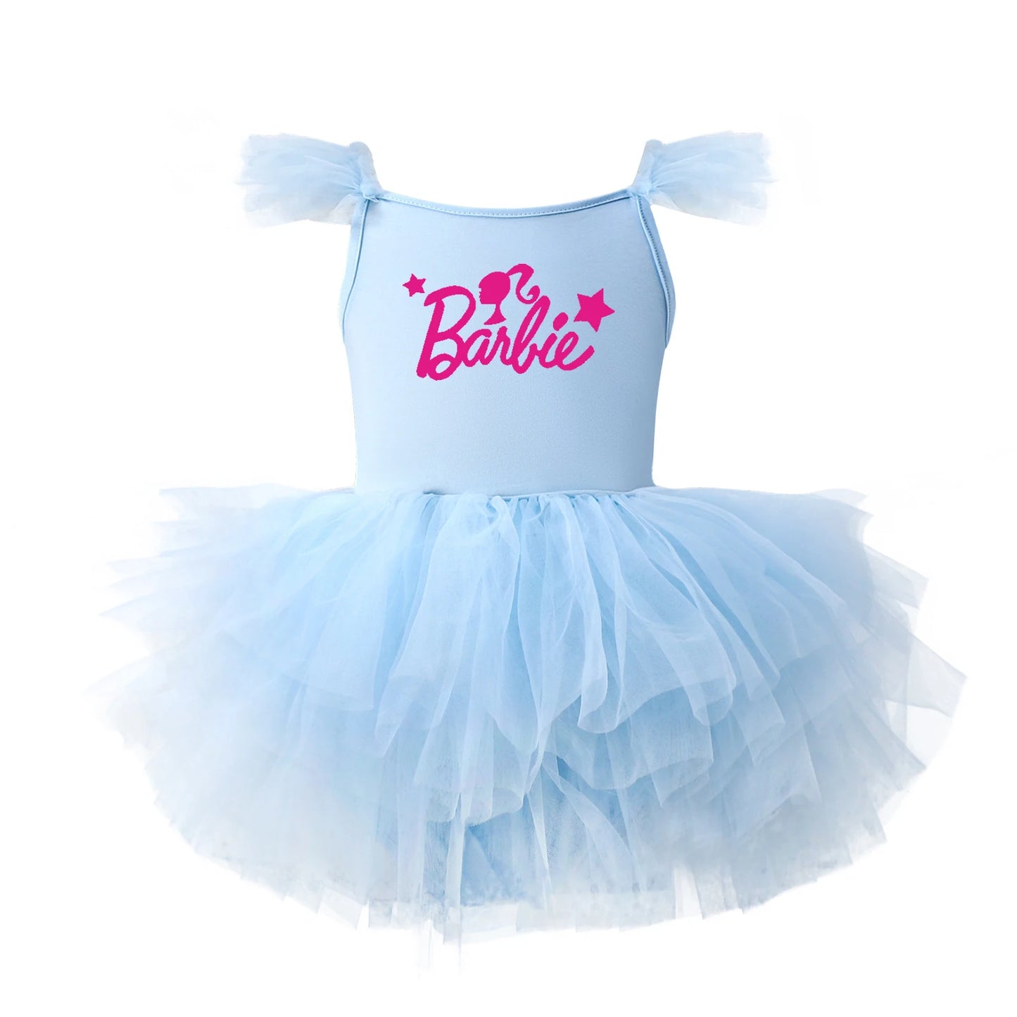 Children Ballet Dance Clothing Tutu Skirts Barbie Cartoon Cute Girls One Piece Dress Princess Camisole Skirt Gauze Dresses