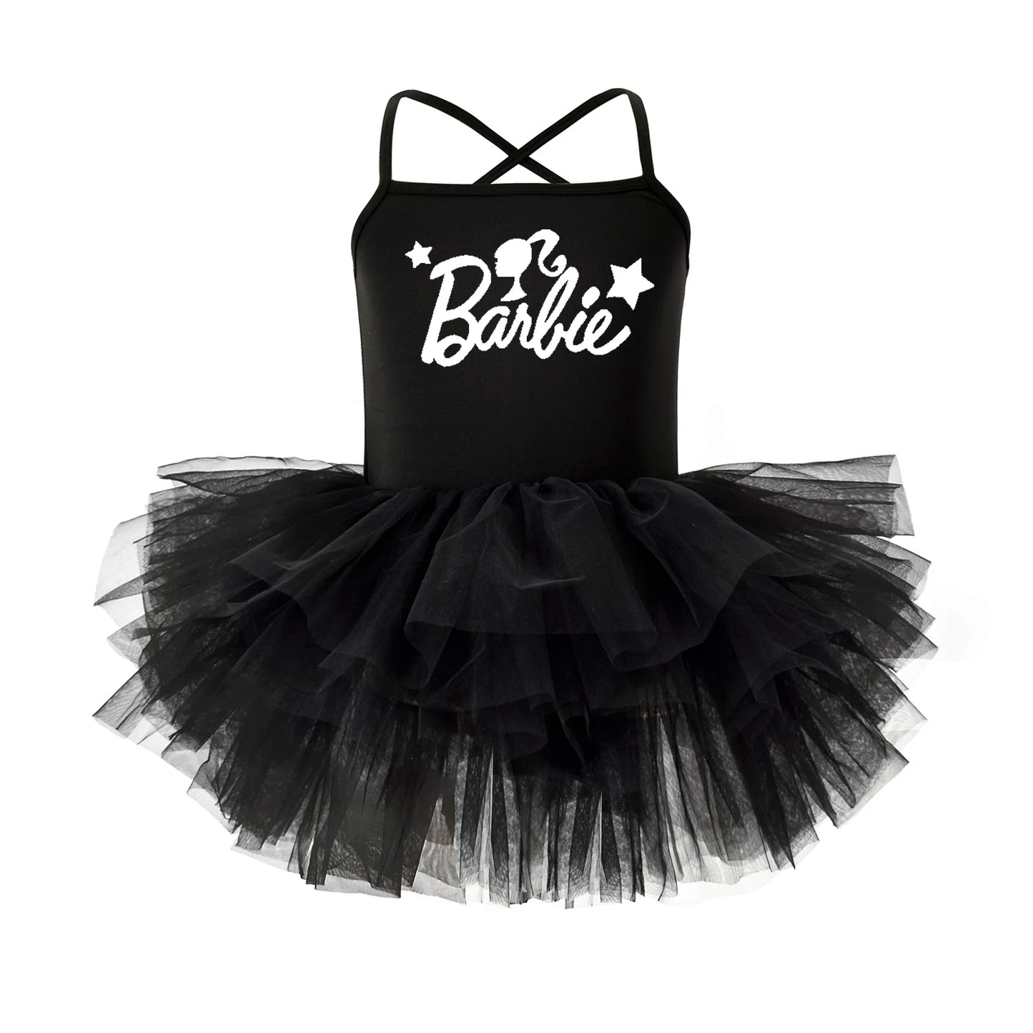 Cartoon Cute Barbie Children Summer Princess Dress Camisole Skirt Kids Girl Ballet Dance Clothing Tutu Skirts One Piece Dresses