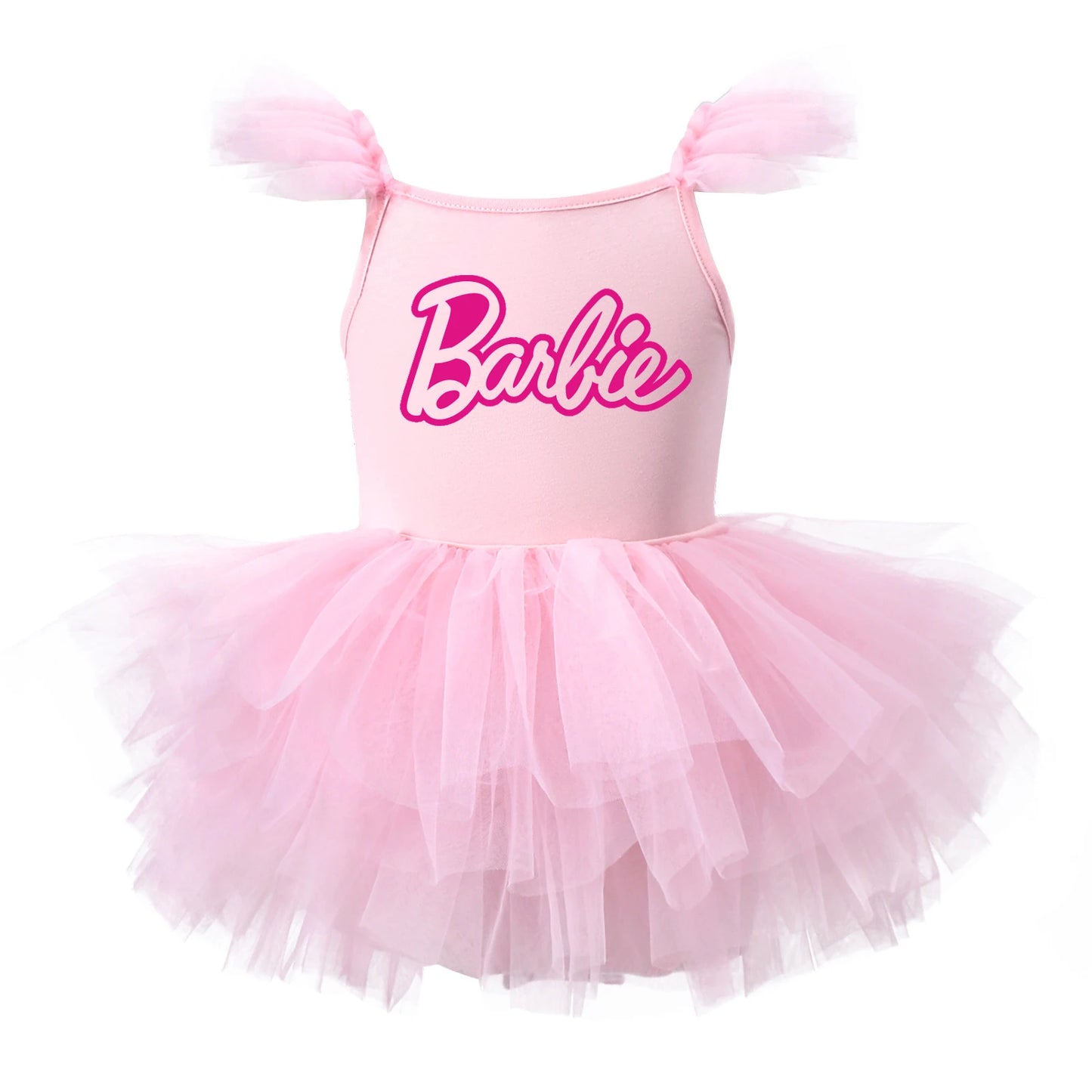 Children Ballet Dance Clothing Tutu Skirts Barbie Cartoon Cute Girls One Piece Dress Princess Camisole Skirt Gauze Dresses