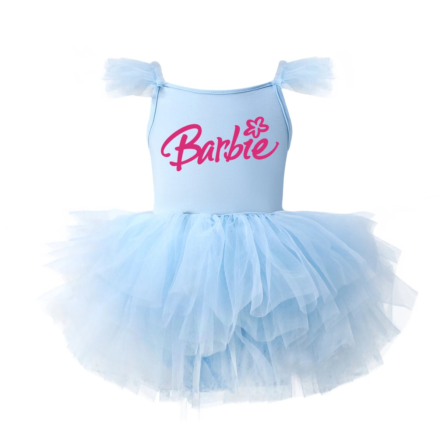 Children Ballet Dance Clothing Tutu Skirts Barbie Cartoon Cute Girls One Piece Dress Princess Camisole Skirt Gauze Dresses