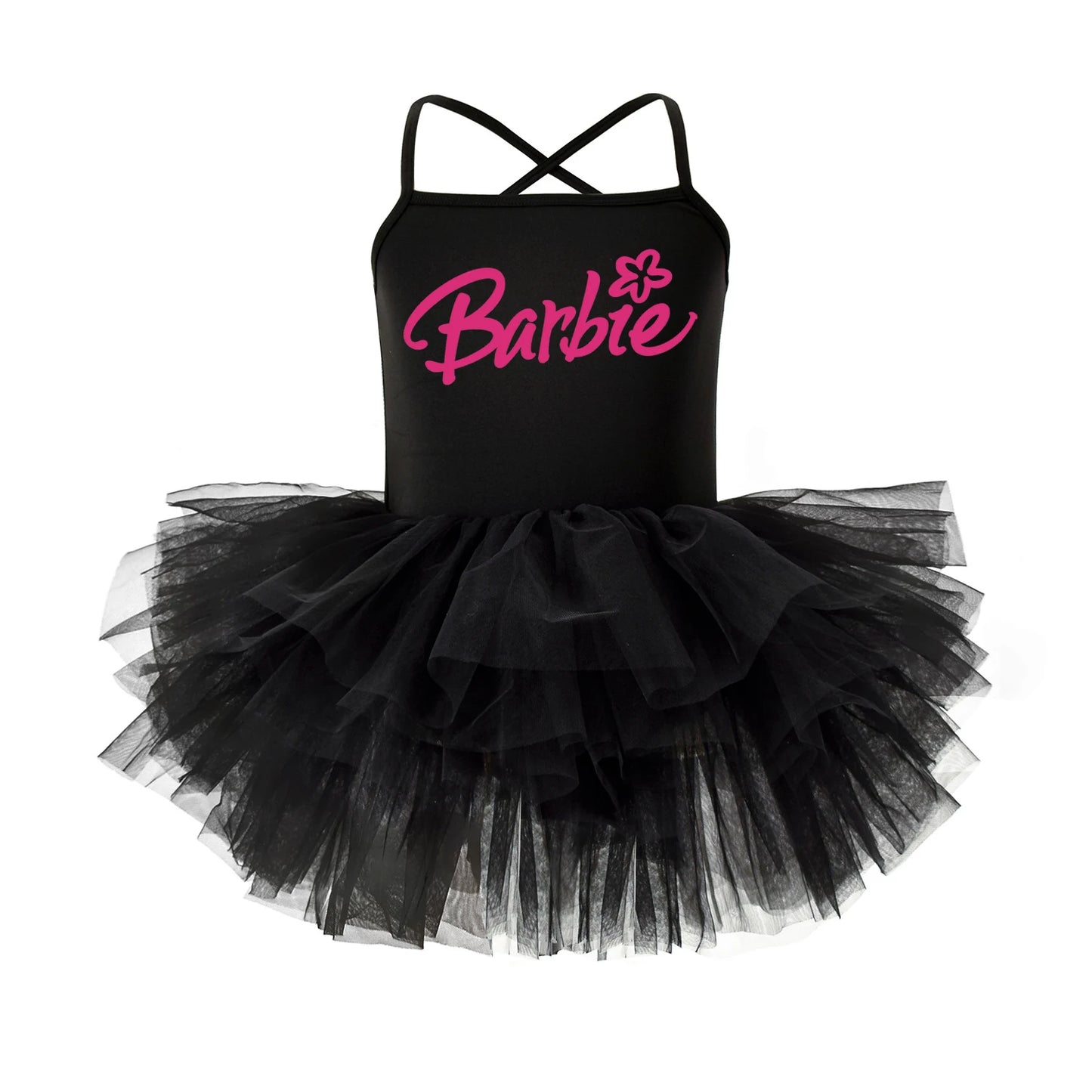 Girls Camisole Gauze Skirt Ballet Dance Clothing Tutu Skirts Barbie Cartoon Cute Children Summer Dresses One Piece Dress