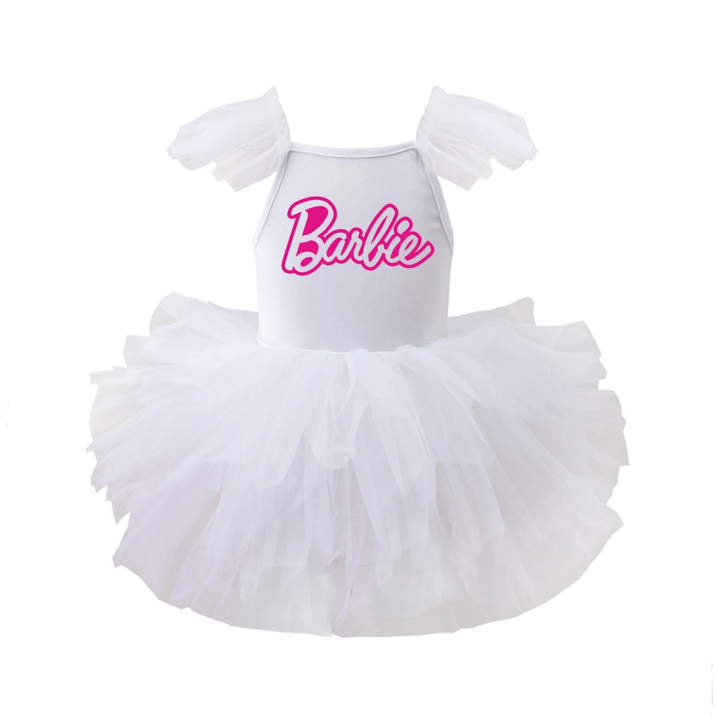 Children Ballet Dance Clothing Tutu Skirts Barbie Cartoon Cute Girls One Piece Dress Princess Camisole Skirt Gauze Dresses