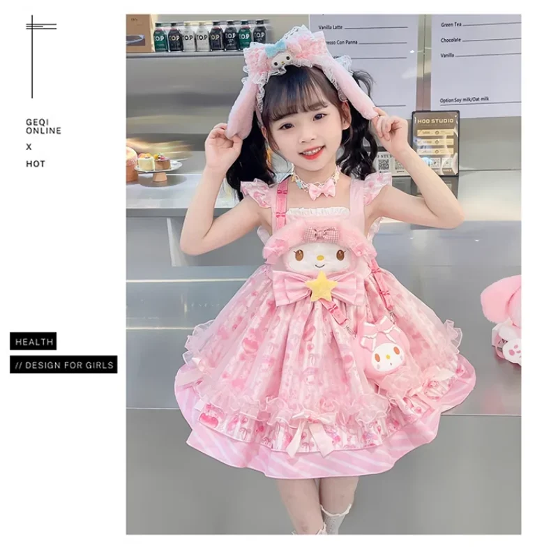 Sanrio's new Melody anime children's clothing cartoon Lolita cute comfortable sweet girl home cute princess clothing pajamas