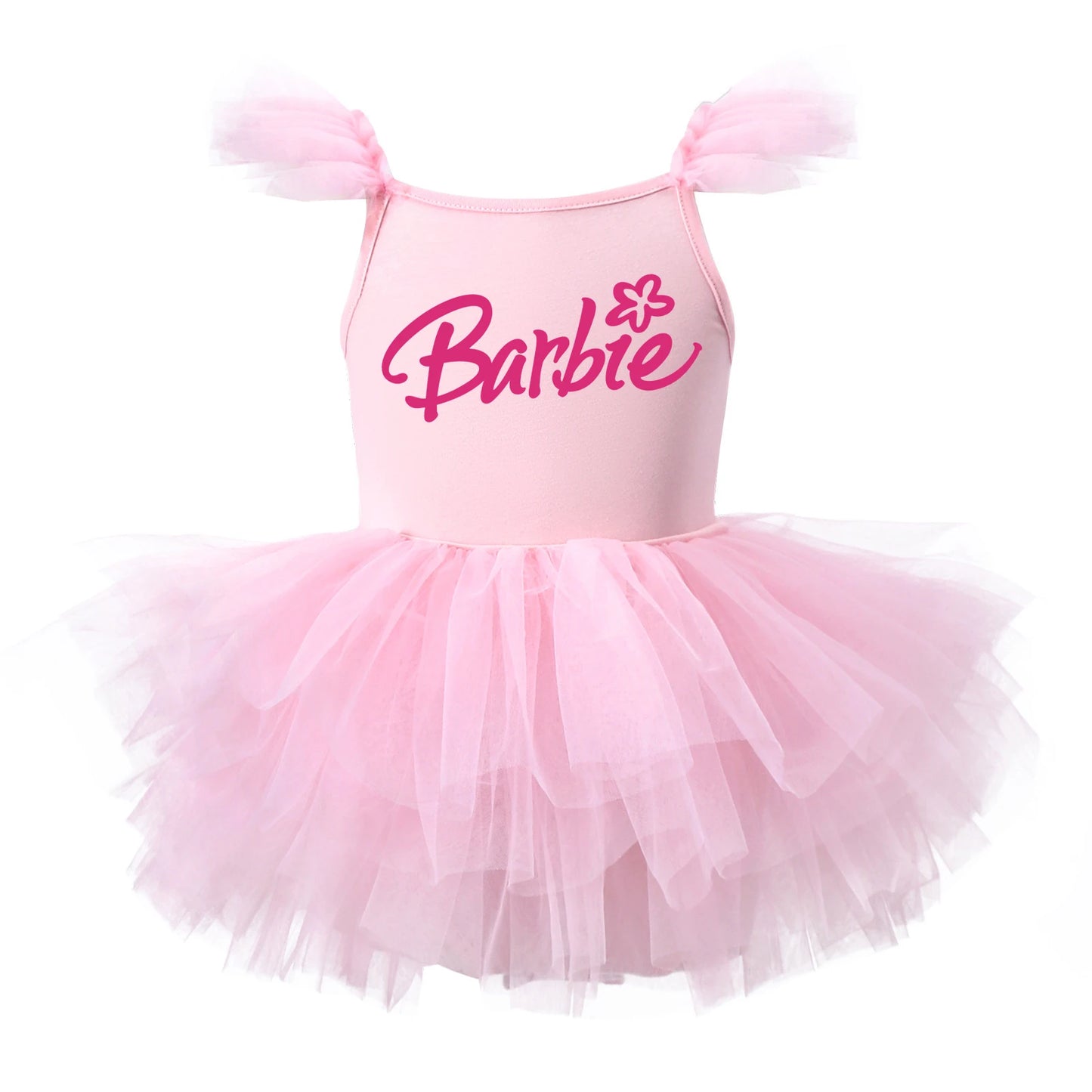 Children Ballet Dance Clothing Tutu Skirts Barbie Cartoon Cute Girls One Piece Dress Princess Camisole Skirt Gauze Dresses