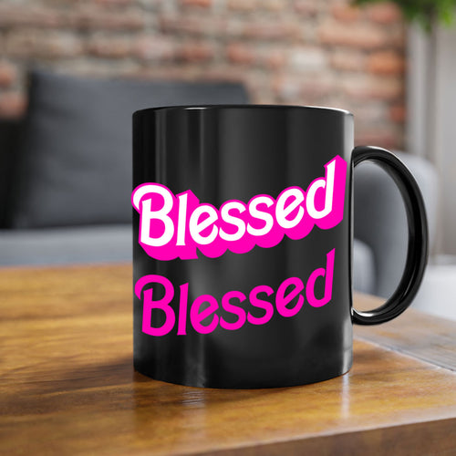 blessed barbie 193#- black words - phrases-Mug / Coffee Cup