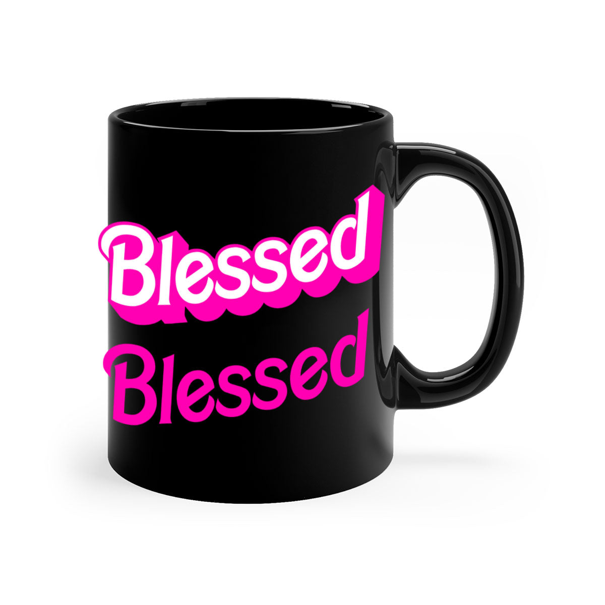 blessed barbie 193#- black words - phrases-Mug / Coffee Cup