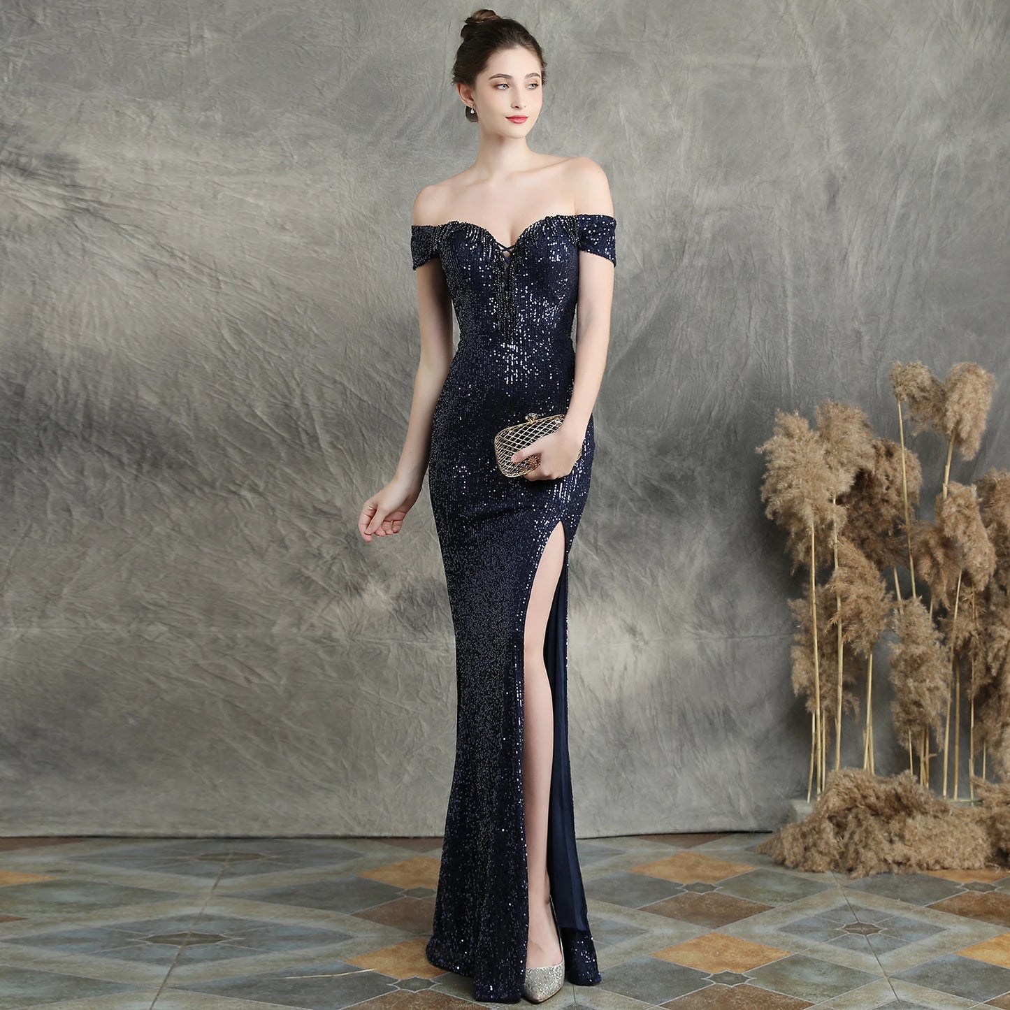 Customized Women's 1920s Plus Size Formal Dress Tassels Sleeve Sequins Gatsby Maxi Evening Gown