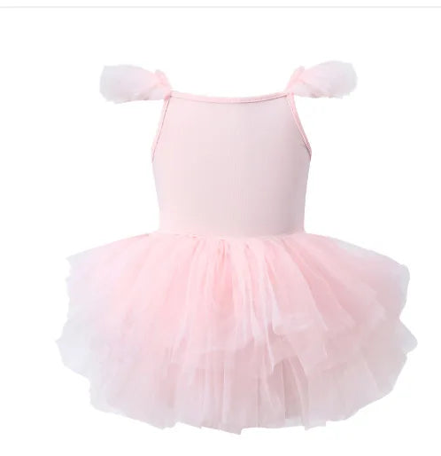 Children Ballet Dance Clothing Tutu Skirts Barbie Cartoon Cute Girls One Piece Dress Princess Camisole Skirt Gauze Dresses