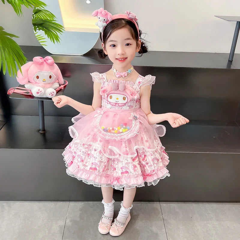 Sanrio's new Melody anime children's clothing cartoon Lolita cute comfortable sweet girl home cute princess clothing pajamas