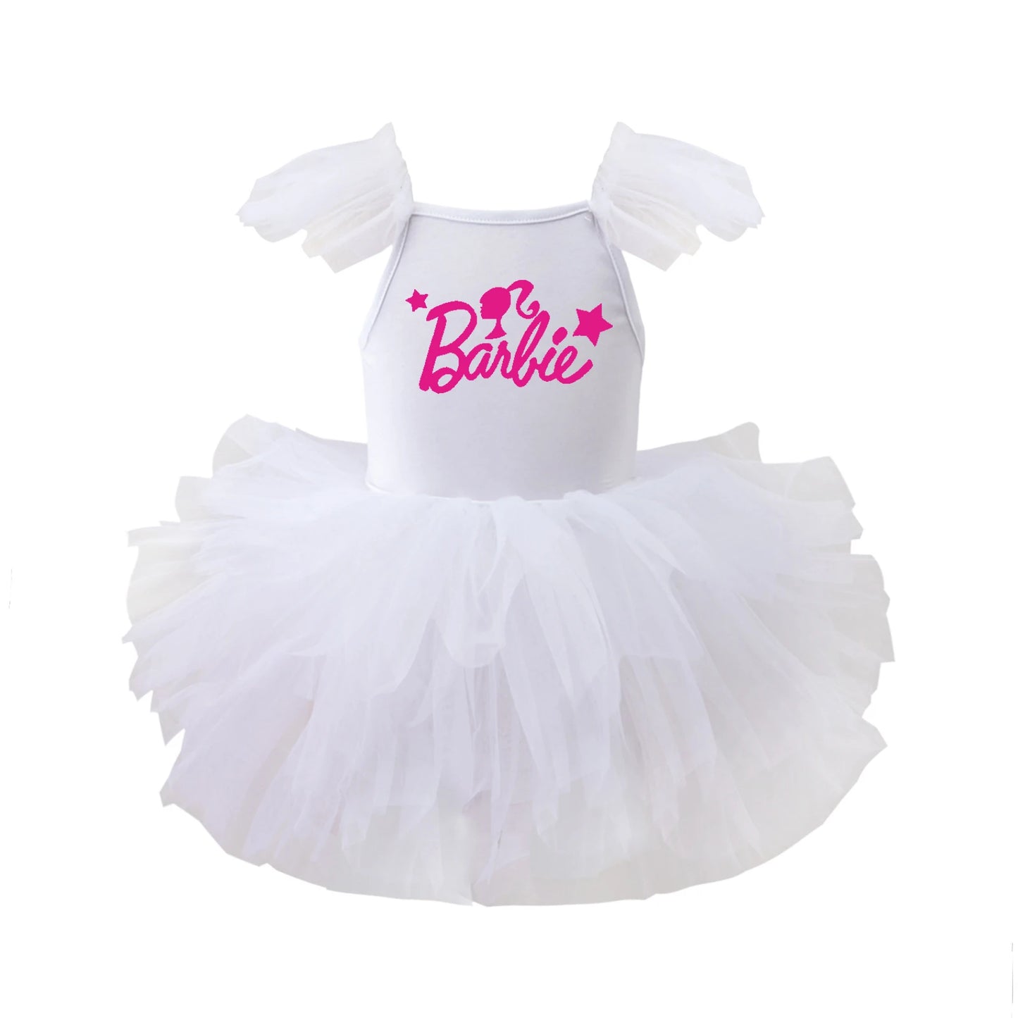 Children Ballet Dance Clothing Tutu Skirts Barbie Cartoon Cute Girls One Piece Dress Princess Camisole Skirt Gauze Dresses