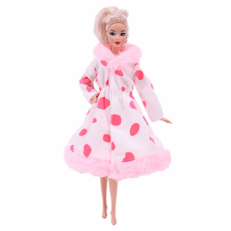 Multiple Styles Pink bjd Doll Clothes,Fashion Coat,Pants,Dress, For 11.8 Inch Barbis Doll Accesories Toys,Miniature Item