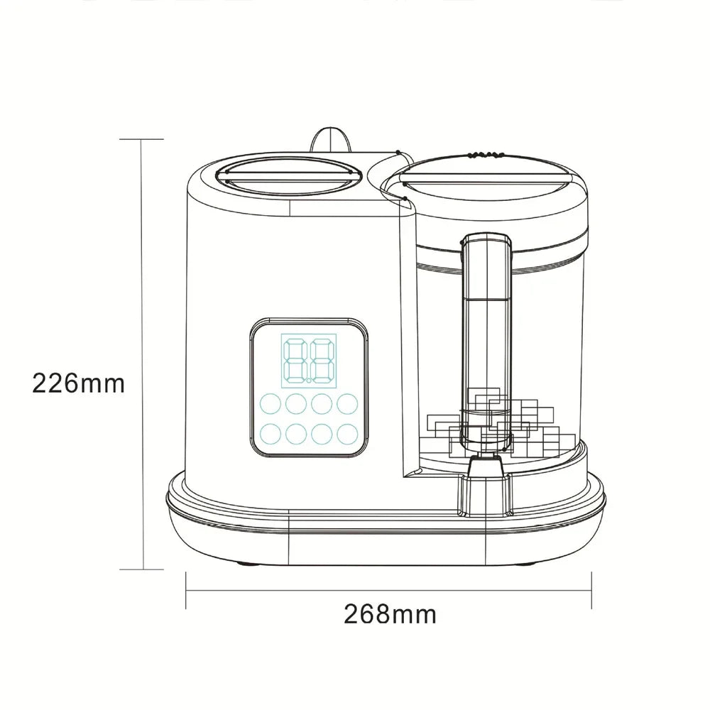 Baby Food Maker Baby food Processor All-in-One Baby Food Puree Blender Steamer Grinder Mills Machine Auto Cooking BPA Free