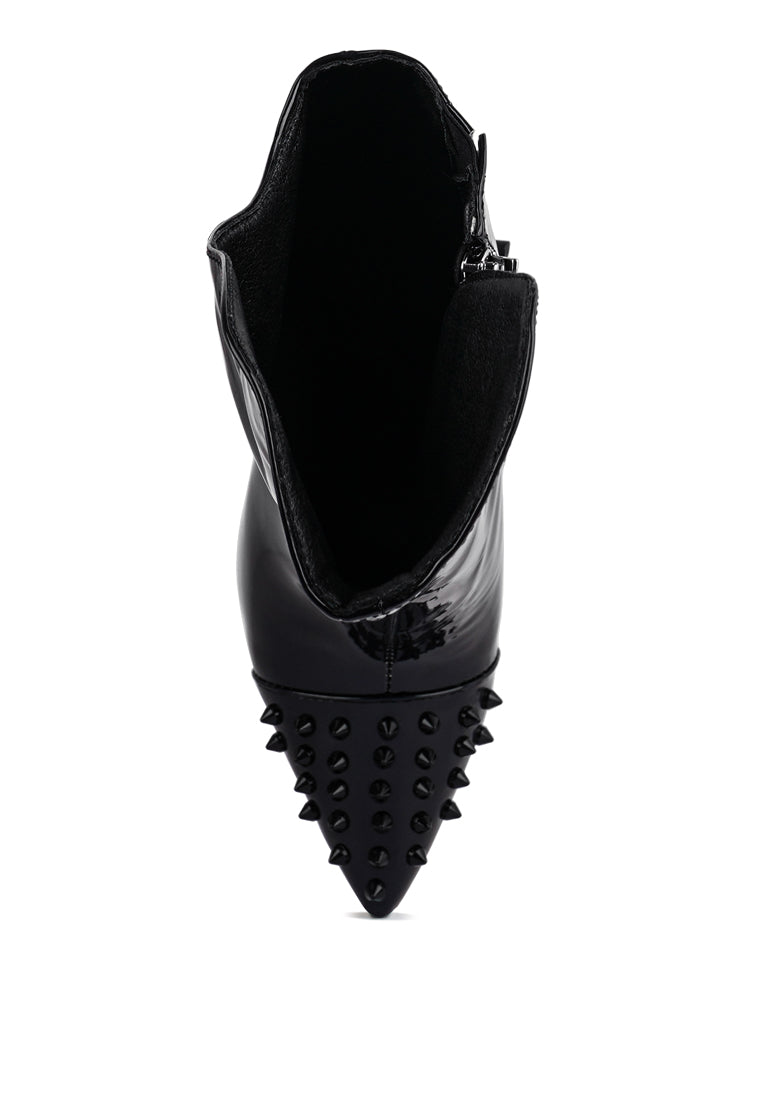 Forbidden Stud Stiletto Calf Boots