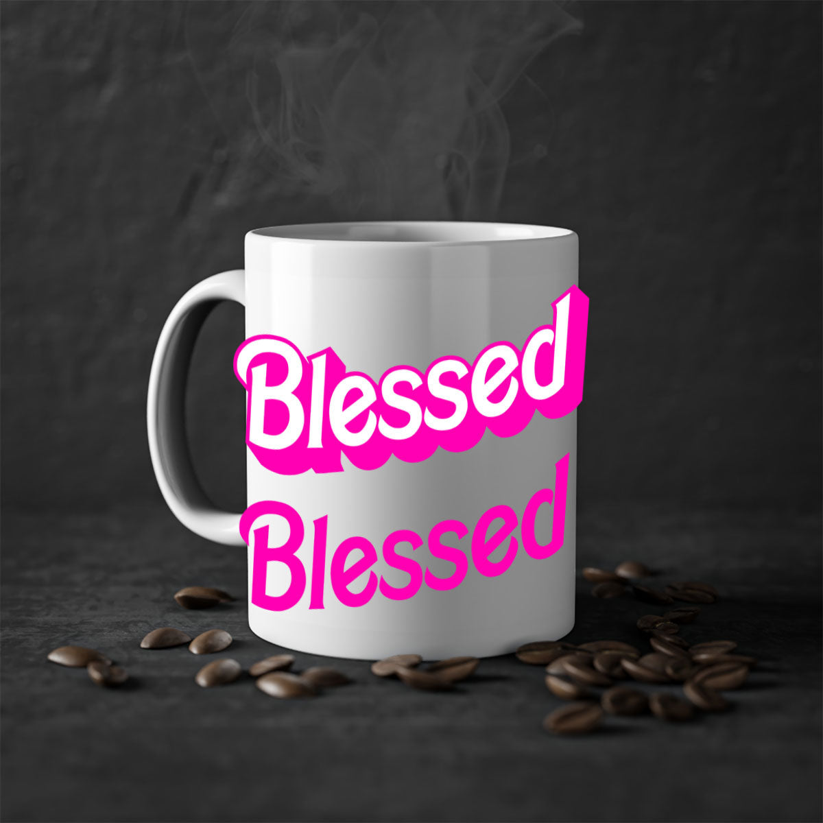 blessed barbie 193#- black words - phrases-Mug / Coffee Cup